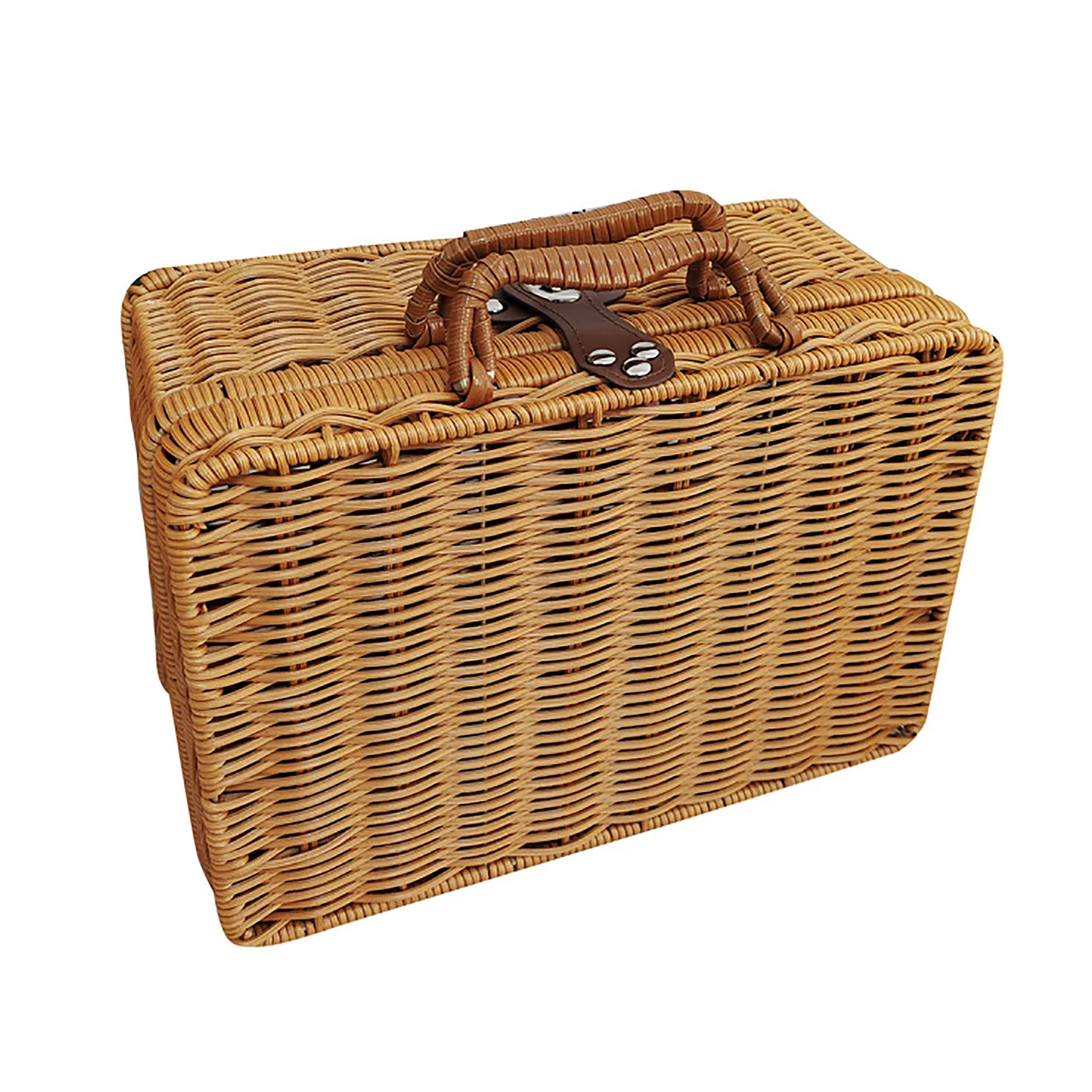 Upgraded Iron Frame Imitation Rattan Handheld Storage Box – Vintage PE Rattan Weave Basket for Cosmetics, Clothing, and Home
Upgraded Iron Frame Imitation Rattan Handheld Storage Box – Vintage PE Rattan Weave Basket for Cosmetics, Clothing, and Home