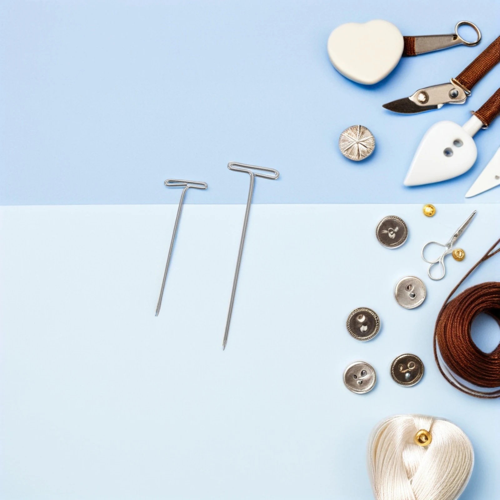 150 Pcs Metal T Pins Durable Steel Crochet Knitting Hair Styling Blocking Pins Sewing Jewelry Storage Daily Thumbtack 
150 Pcs Metal T Pins Durable Steel Crochet Knitting Hair Styling Blocking Pins Sewing Jewelry Storage Daily Thumbtack