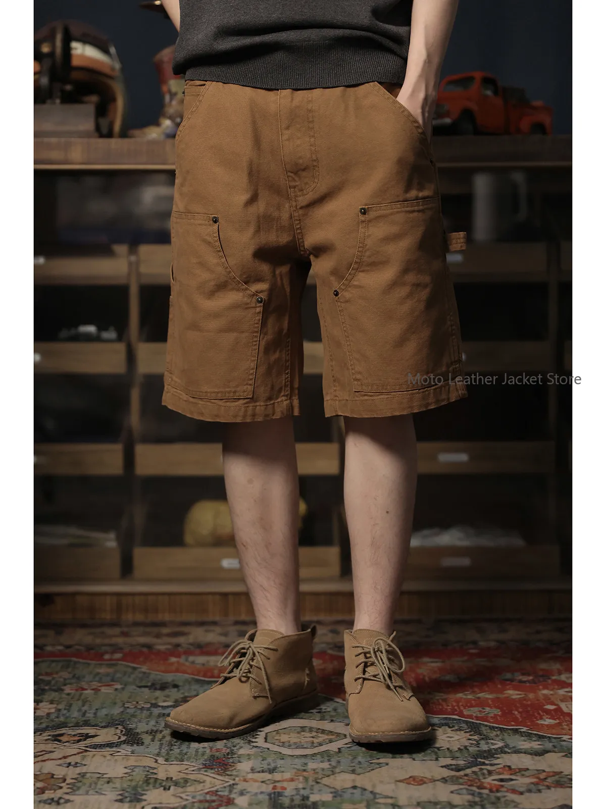 Рабочие шорты для лесорубов Wabash American Vintage Amekaji, плотные, с эффектом потертости
Рабочие шорты для лесорубов Wabash American Vintage Amekaji, плотные, с эффектом потертости