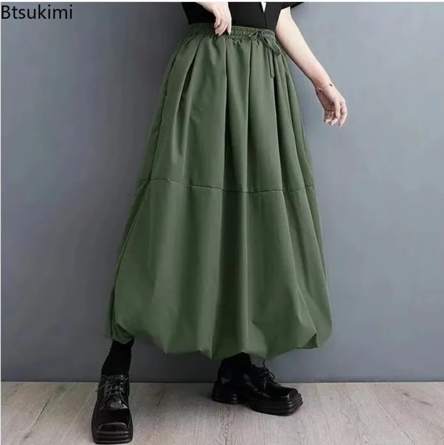 New 2026 Women's High Waist Skirt for Fat MM Loose Tummy Hiding Puff Skirt Solid Color Tie Waist Flared Midi A-Line Skirts Femme
New 2026 Women's High Waist Skirt for Fat MM Loose Tummy Hiding Puff Skirt Solid Color Tie Waist Flared Midi A-Line Skirts Femme