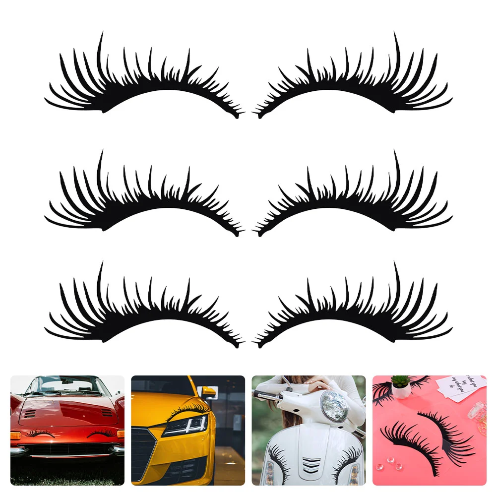 3 Pairs Headlights Sticker Car Window Decal Trucks The Pet Automobile 3D Eyelashes
3 Pairs Headlights Sticker Car Window Decal Trucks The Pet Automobile 3D Eyelashes