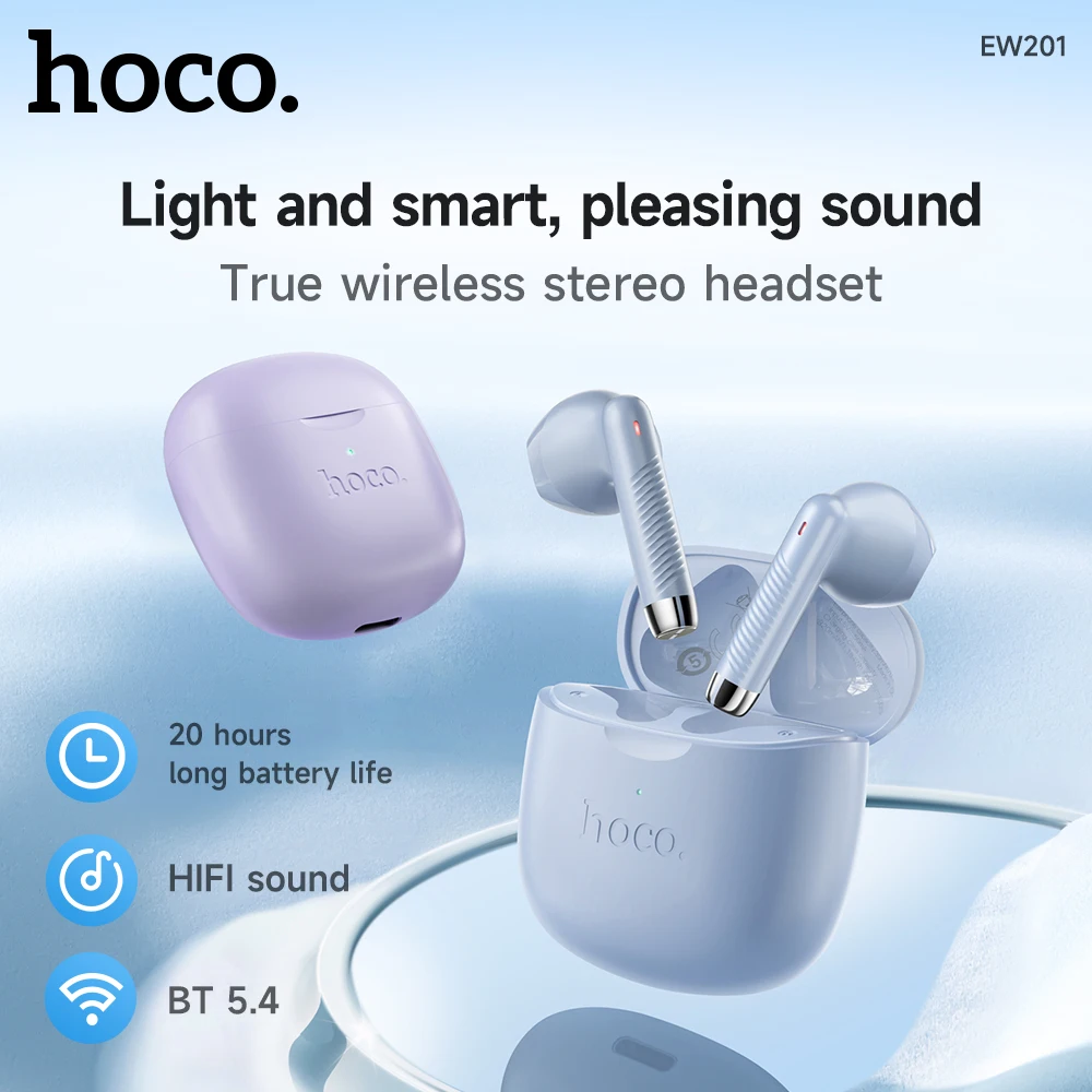 HOCO EW201 True Wireless BT Гарнитура Bluetooth Наушники Спортивные Игры HIFI Музыка Type-C Зарядный чехол Наушники Стерео Наушники
HOCO EW201 True Wireless BT Гарнитура Bluetooth Наушники Спортивные Игры HIFI Музыка Type-C Зарядный чехол Наушники Стерео Наушники