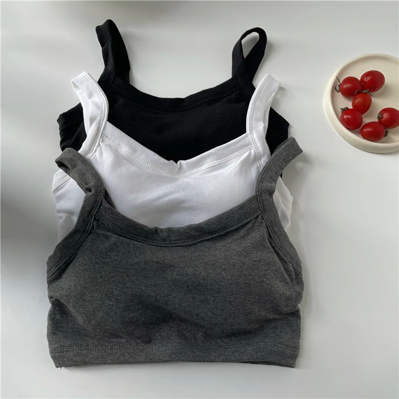 Women's Cotton Underwear Tube Tops Sexy Solid Color Top Girl's Padded Tank Up Summer Fashion Outerwear Top Female Lingerie
Women's Cotton Underwear Tube Tops Sexy Solid Color Top Girl's Padded Tank Up Summer Fashion Outerwear Top Female Lingerie