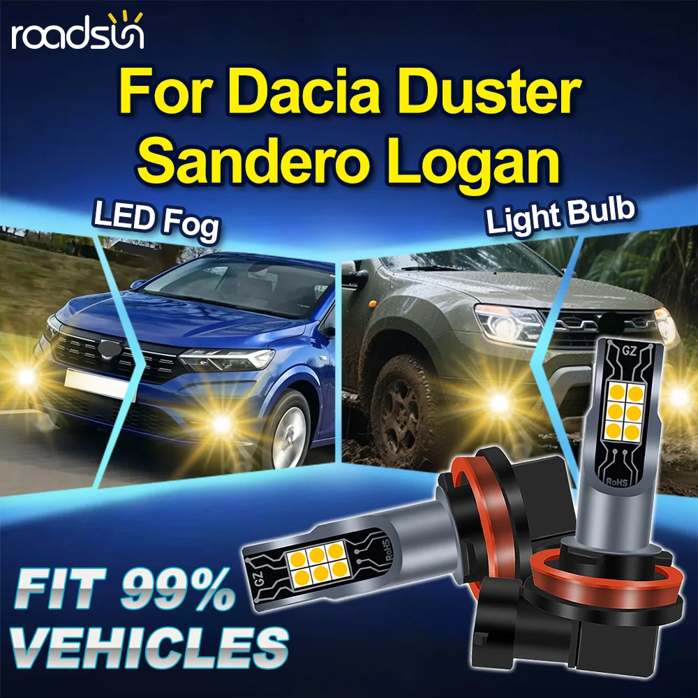 2 шт. светодиодных противотуманных фар для Dacia Duster, Sandero, Logan
2 шт. светодиодных противотуманных фар для Dacia Duster, Sandero, Logan