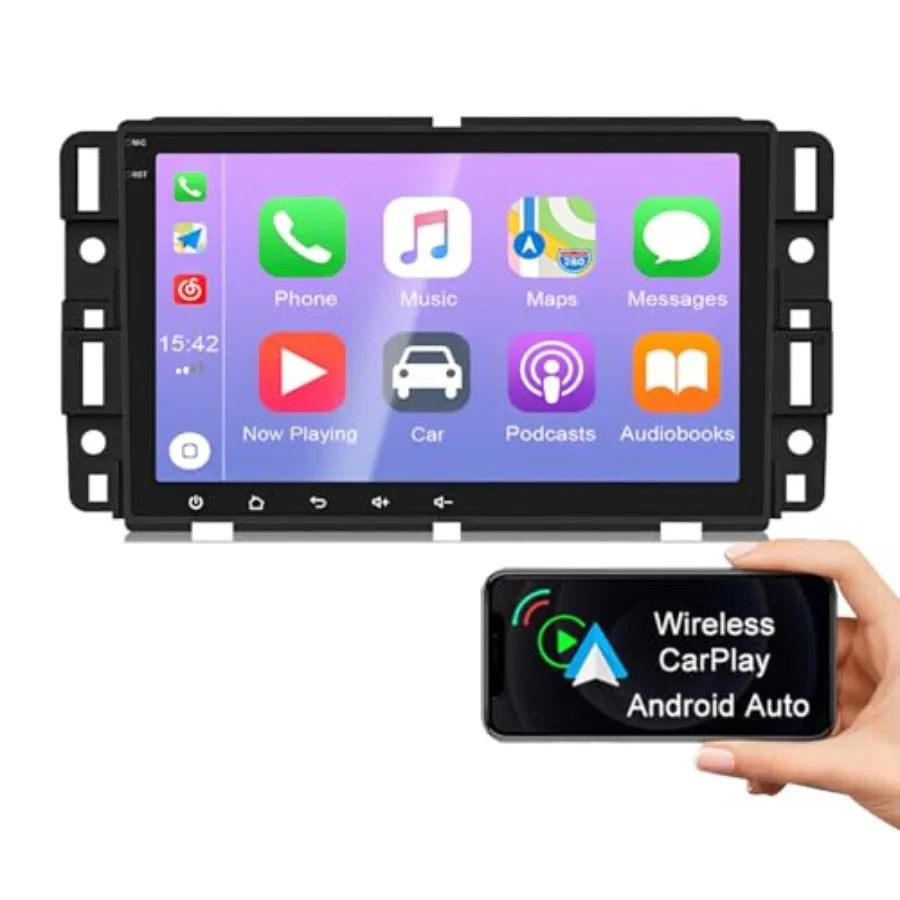 8-дюймовая HD сенсорная автомагнитола для Chevrolet/GMC, мультимедийный плеер на Android 13 с беспроводным CarPlay, Android Auto, GPS, FM, Wi-Fi
8-дюймовая HD сенсорная автомагнитола для Chevrolet/GMC, мультимедийный плеер на Android 13 с беспроводным CarPlay, Android Auto, GPS, FM, Wi-Fi