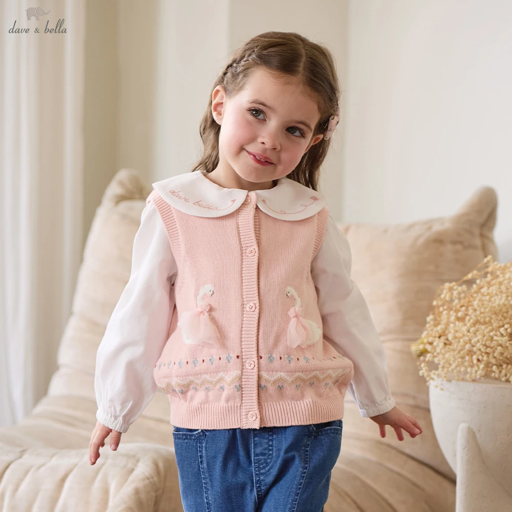 Dave Bella Autumn Spring Sleeveless Sweater Vest for Boys Girls Cotton Knitted Sweater Outerwear Children Vest Clothes DB3263479
Dave Bella Autumn Spring Sleeveless Sweater Vest for Boys Girls Cotton Knitted Sweater Outerwear Children Vest Clothes DB3263479