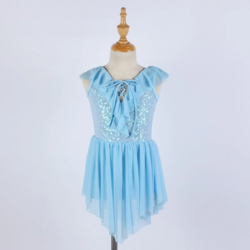 Girl Modern Dance Dress Women Sequined Stage Performance Dancewear Sleeveless Stage Shows Blue Dress with Drawstring Neckline
Girl Modern Dance Dress Women Sequined Stage Performance Dancewear Sleeveless Stage Shows Blue Dress with Drawstring Neckline