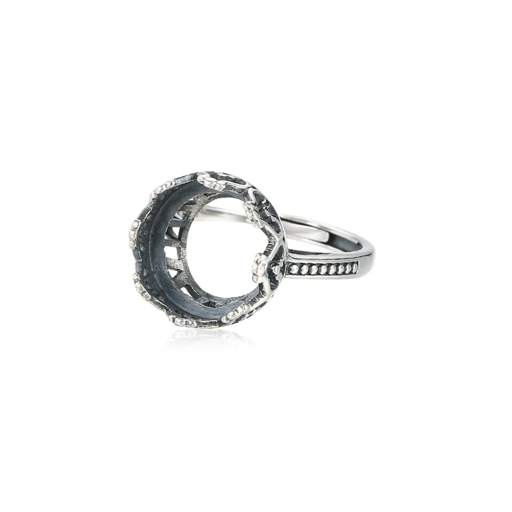 Ring Blank for 13x13mm Round Cabochons Antique Style Ring Setting Thai Sterling Silver Adjustable Ring Base
Ring Blank for 13x13mm Round Cabochons Antique Style Ring Setting Thai Sterling Silver Adjustable Ring Base