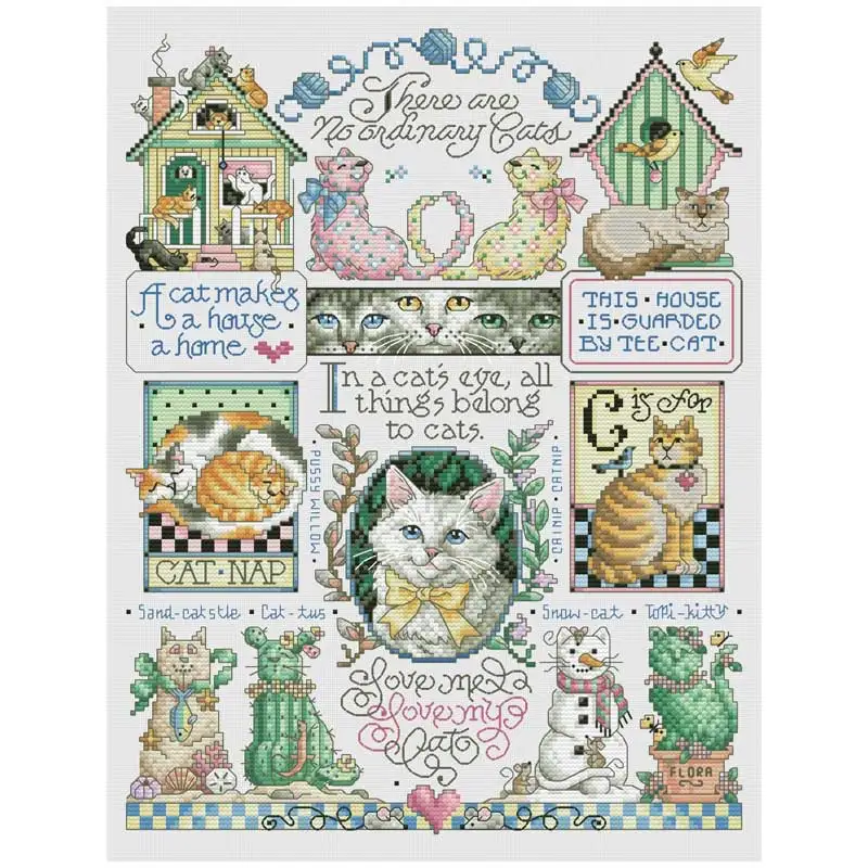 Cat Collection Patterns Counted Cross Stitch Sets DIY 11CT 14CT 16CT 18CT Cartoon Cross Stitch Kits Embroidery Needlework Gifts
Cat Collection Patterns Counted Cross Stitch Sets DIY 11CT 14CT 16CT 18CT Cartoon Cross Stitch Kits Embroidery Needlework Gifts
