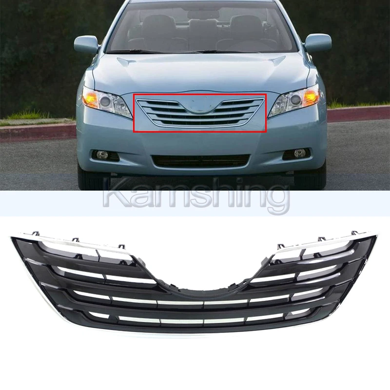 Автомобильная сетка Kamshing, решетка переднего бампера, решетка радиатора для Toyota Camry XLE 2007-2009, американская версия, гоночные грили
Автомобильная сетка Kamshing, решетка переднего бампера, решетка радиатора для Toyota Camry XLE 2007-2009, американская версия, гоночные грили