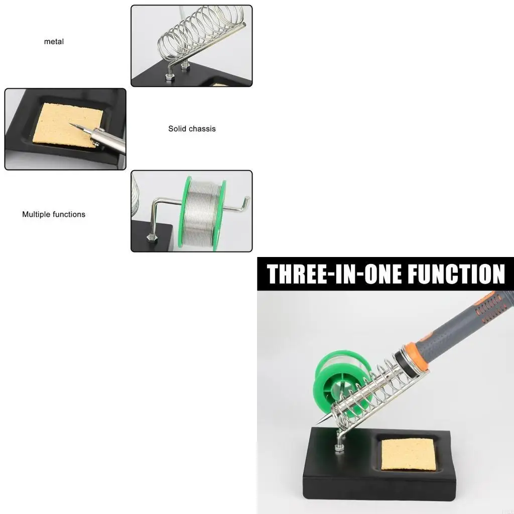 P82E Soldering Iron Stand Portable Holder Soldering Tin Stand Welding Cleaning Sponge Electric Soldering Iron Accessories 
P82E Soldering Iron Stand Portable Holder Soldering Tin Stand Welding Cleaning Sponge Electric Soldering Iron Accessories