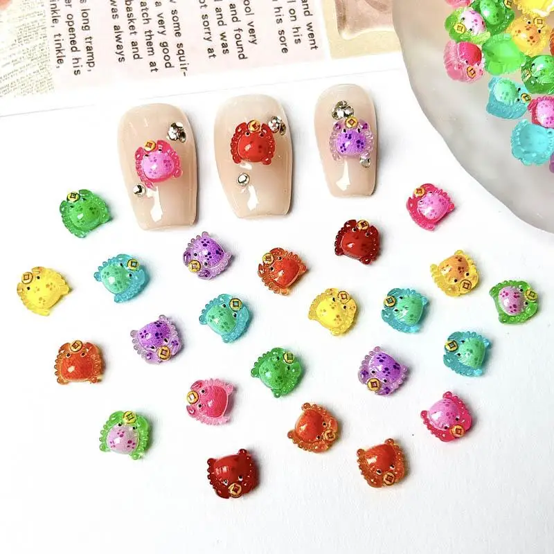 3D Cute Resin Glow in the dark Small Crab Nail Charms Manicure Diy for Cream Glue Nail Art Decorations Accessories Crafts
3D Cute Resin Glow in the dark Small Crab Nail Charms Manicure Diy for Cream Glue Nail Art Decorations Accessories Crafts