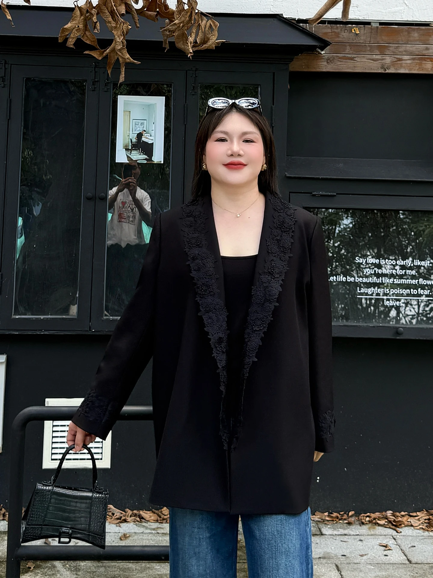 Chic plus Size Suit Jacket Women's Loose Fit Casual Korean Style V-Neck Long Sleeve Polyester Blend Autumn New Arrival
Chic plus Size Suit Jacket Women's Loose Fit Casual Korean Style V-Neck Long Sleeve Polyester Blend Autumn New Arrival
