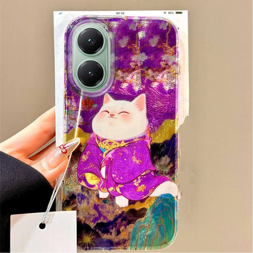 Lucky Purple Cat Glacier Texture Phone Case for Xiaomi Poco X5 X7 M6 Pro X6 X3 NFC C75 C71 C65 C61 M5S Silicone Back Shell Cover
Lucky Purple Cat Glacier Texture Phone Case for Xiaomi Poco X5 X7 M6 Pro X6 X3 NFC C75 C71 C65 C61 M5S Silicone Back Shell Cover