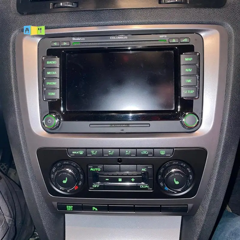 A04E-серебристый автомобильный стерео радиоприемник для Skoda Octavia Auto AC 2010-2013 приборная панель видео DVD плеер панель рамка монтажная отделка
A04E-серебристый автомобильный стерео радиоприемник для Skoda Octavia Auto AC 2010-2013 приборная панель видео DVD плеер панель рамка монтажная отделка