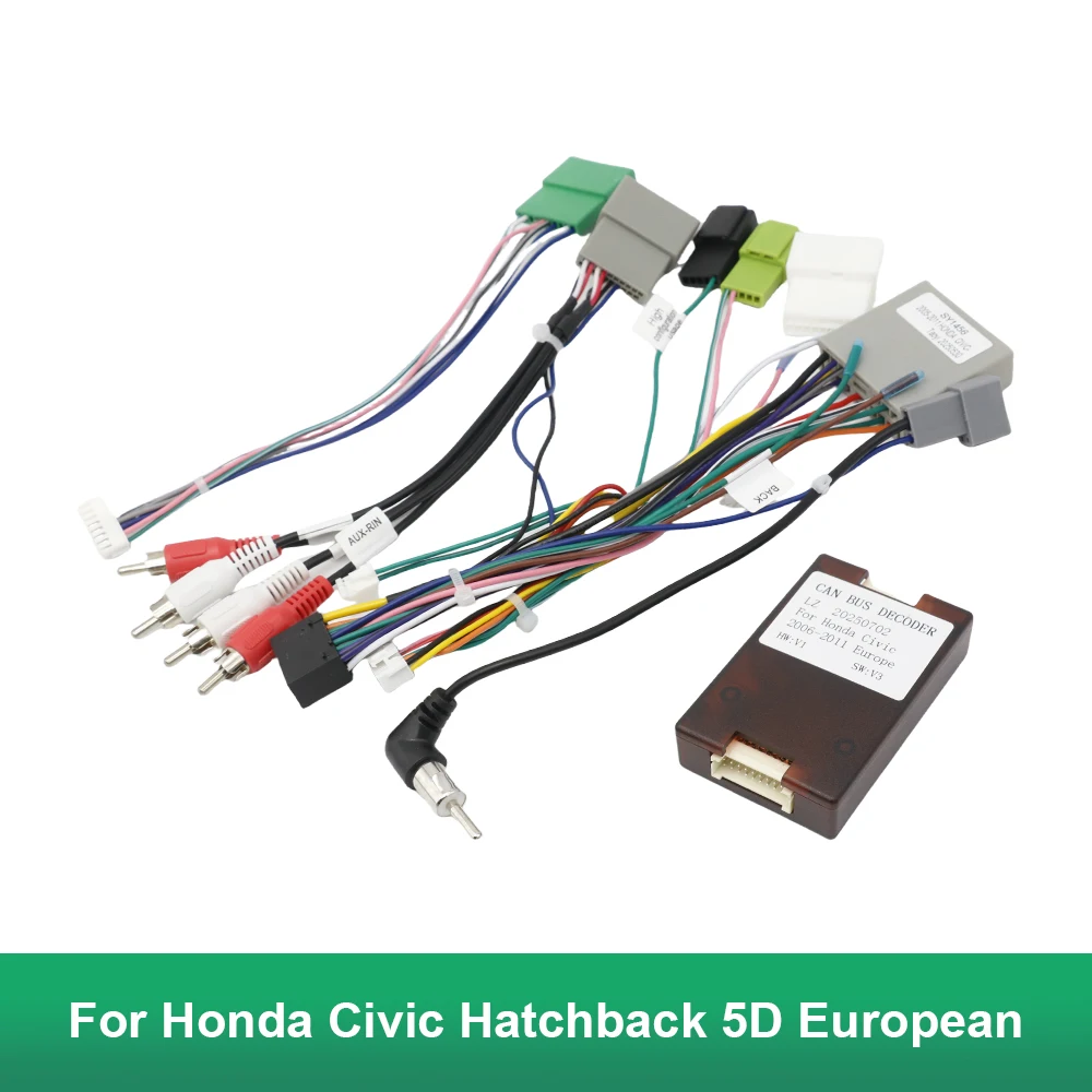 16pin Car Wiring Harness Adapter Canbus Box Decoder for Honda Civic Hatchback 5D European Android Radio Power Cable
16pin Car Wiring Harness Adapter Canbus Box Decoder for Honda Civic Hatchback 5D European Android Radio Power Cable