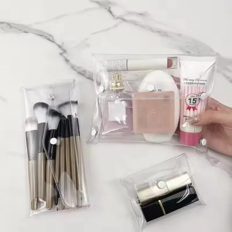 New 1PC S M L Portable Transparent Cosmetic Bag Waterproof PVC Pencil Toiletry Organizer Stationery Storage Bag for Makeup Brush
New 1PC S M L Portable Transparent Cosmetic Bag Waterproof PVC Pencil Toiletry Organizer Stationery Storage Bag for Makeup Brush