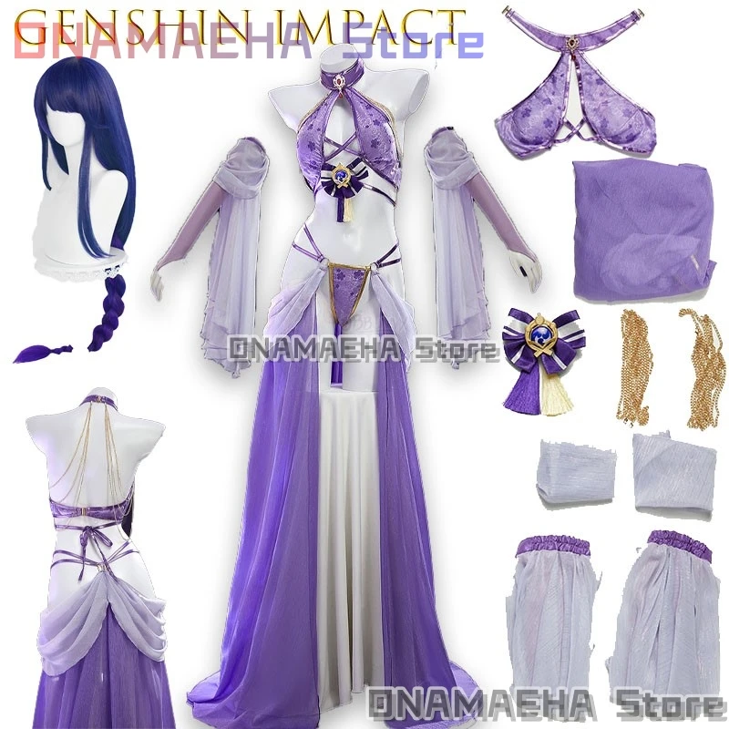 Game Genshin Impact Raiden Shogun Cosplay Costume Fan Dancing Diva Shogun Dancing Dress Sexy Outfit For Hallowmas Party Adult
Game Genshin Impact Raiden Shogun Cosplay Costume Fan Dancing Diva Shogun Dancing Dress Sexy Outfit For Hallowmas Party Adult