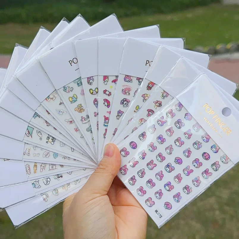 1PCS New Colorful Adhesive Stickers Cartoon Kuromi Melody Hello Kitty 3D Nail Stickers Press on Nails Sanrio Nail Art Decoration
1PCS New Colorful Adhesive Stickers Cartoon Kuromi Melody Hello Kitty 3D Nail Stickers Press on Nails Sanrio Nail Art Decoration