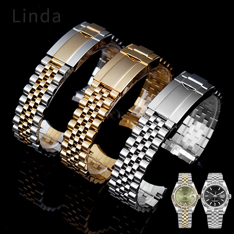 Solid Steel Watch Band for Rolex Oyster Permanent Original Log Type Waterproof Sweatproof Men Women Watch Band 20mm Wristband
Solid Steel Watch Band for Rolex Oyster Permanent Original Log Type Waterproof Sweatproof Men Women Watch Band 20mm Wristband