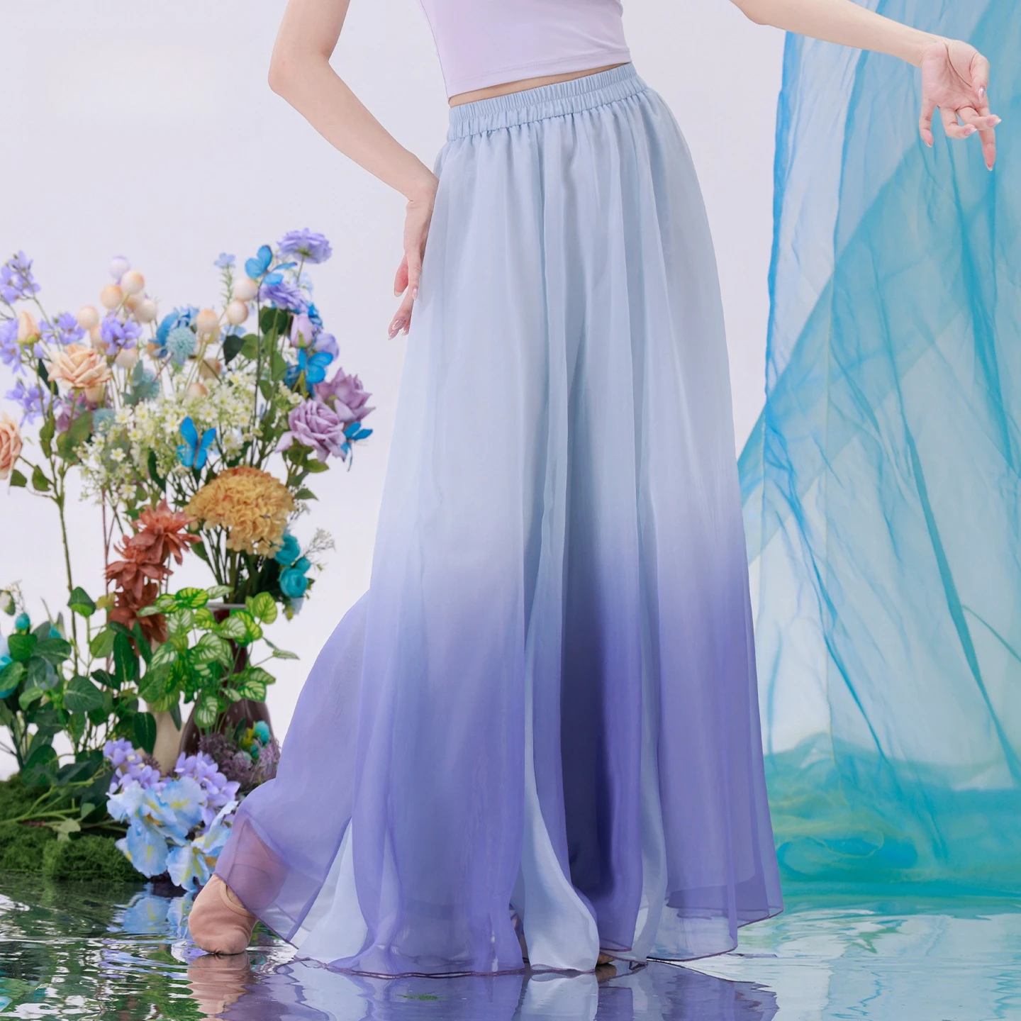 Loose Culottes Gradient Purple Classical Dance Skirt Pants Elastic Waist Chinese Classical Performance Practice Flowy Costume
Loose Culottes Gradient Purple Classical Dance Skirt Pants Elastic Waist Chinese Classical Performance Practice Flowy Costume