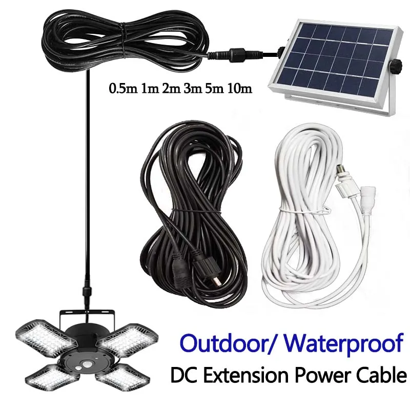 DC 12V Extension Power Cable Male To Female 2.1mm*5.5mm Waterproof Electrical Wire 0.5m 1m 2m 3m 5m 10m For Outdoor Solar Light
DC 12V Extension Power Cable Male To Female 2.1mm*5.5mm Waterproof Electrical Wire 0.5m 1m 2m 3m 5m 10m For Outdoor Solar Light