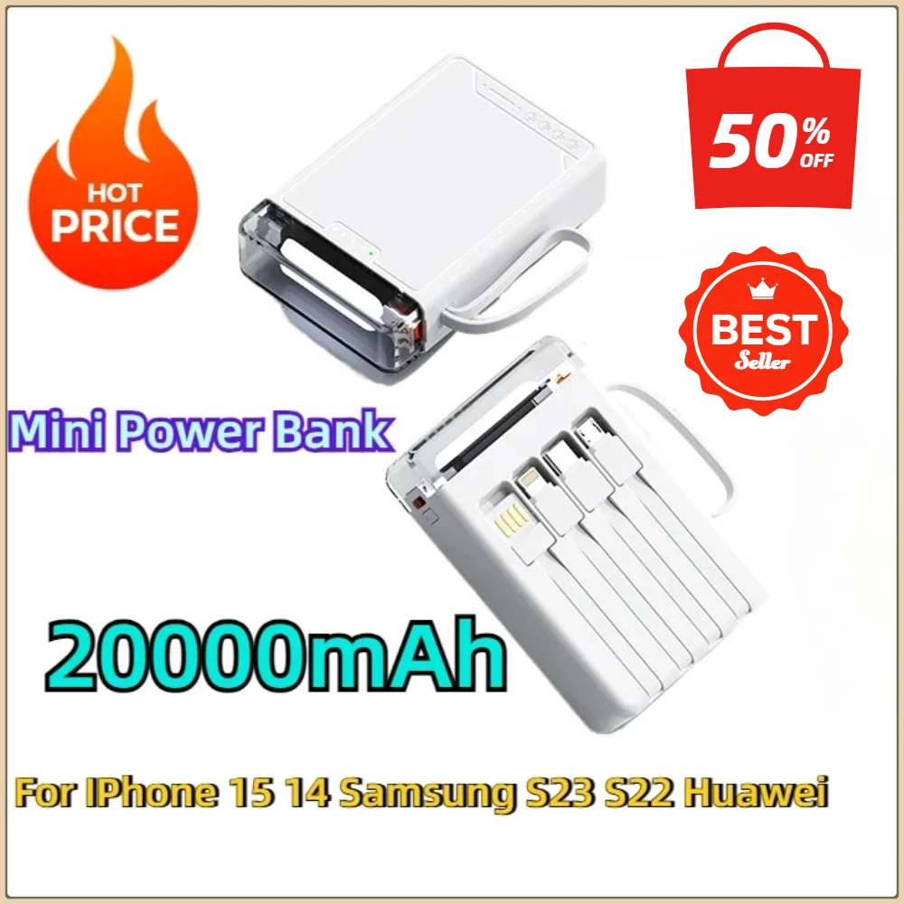 Внешний аккумулятор для IPhone 15, 14, Samsung S23, S22, Huawei, Xiaomi, 20000 мАч
Внешний аккумулятор для IPhone 15, 14, Samsung S23, S22, Huawei, Xiaomi, 20000 мАч