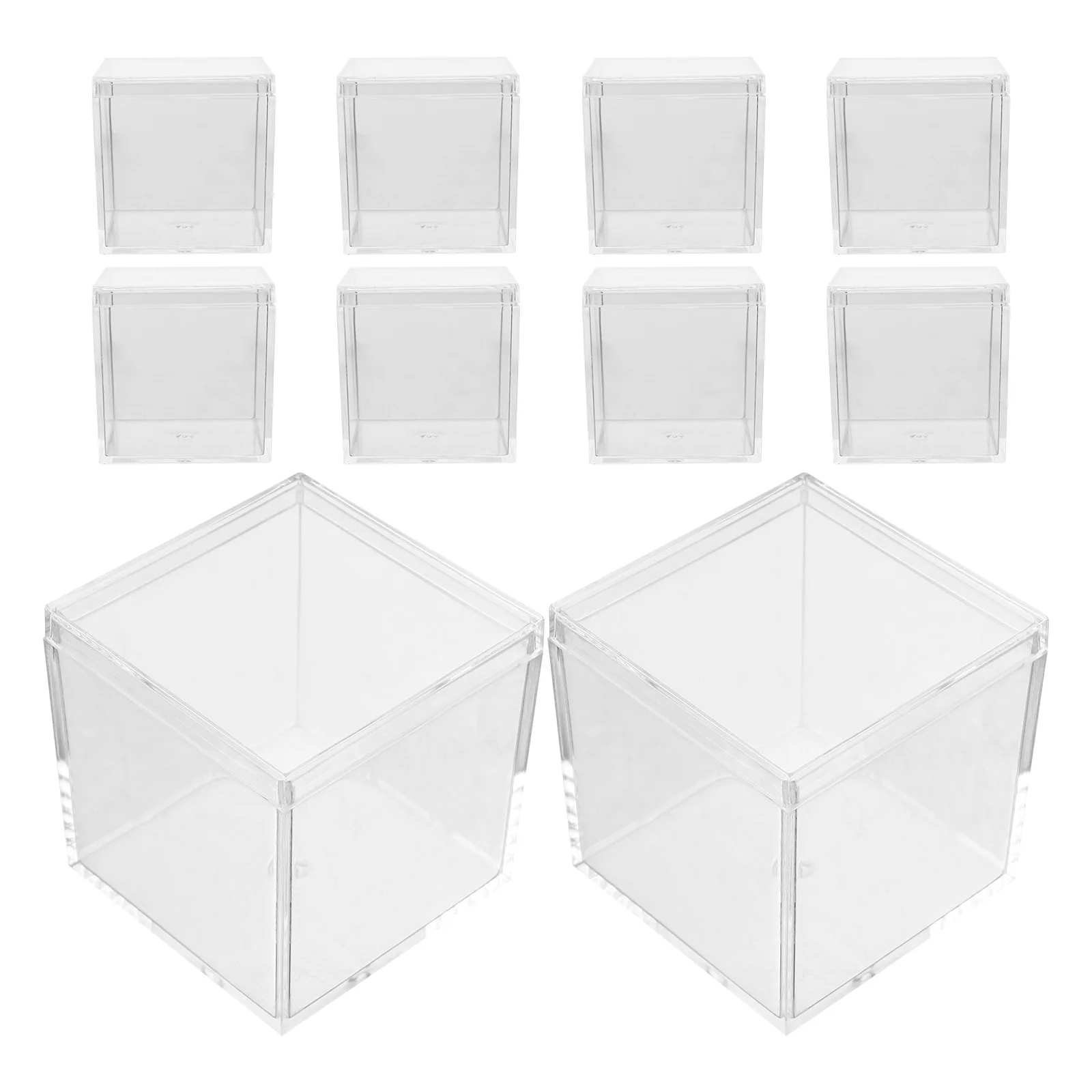 10pcs Square Transparent Plastic Boxes 5.5cm Specimen Containers with Lid for Mineral Stones Display Storage Organization Cases
10pcs Square Transparent Plastic Boxes 5.5cm Specimen Containers with Lid for Mineral Stones Display Storage Organization Cases