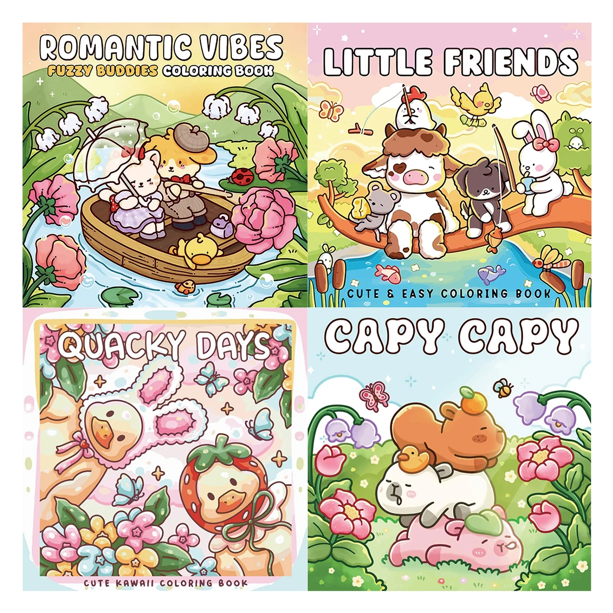 Capy Capy Coloring Books, Charming Scenes, Easy Coloring, For Home Parent - Child DIY, Relax, Unwind, Boost Creativity
Capy Capy Coloring Books, Charming Scenes, Easy Coloring, For Home Parent - Child DIY, Relax, Unwind, Boost Creativity