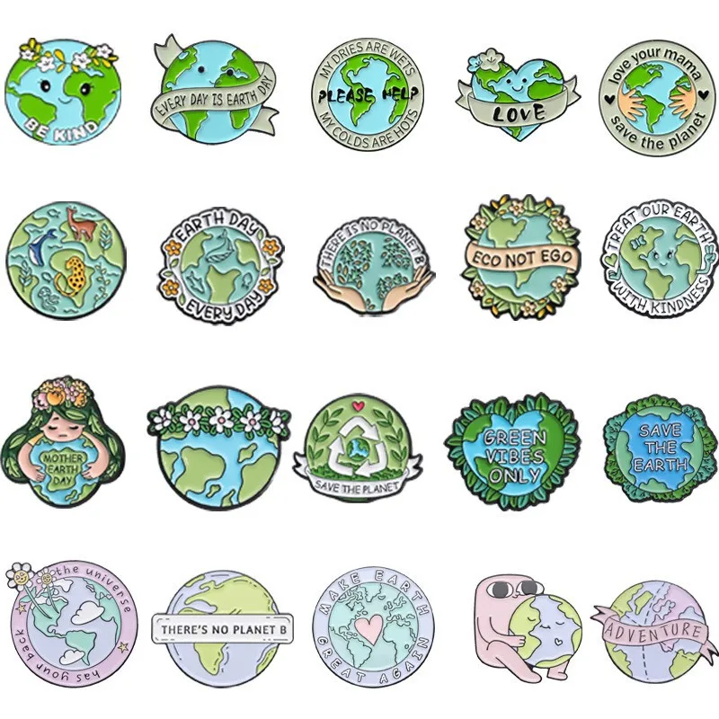 Fashion Love Earth Protection World Environmental Enamel Pins Brooches Lapel Badges Punk Jewelry Gift for Kids Friends
Fashion Love Earth Protection World Environmental Enamel Pins Brooches Lapel Badges Punk Jewelry Gift for Kids Friends