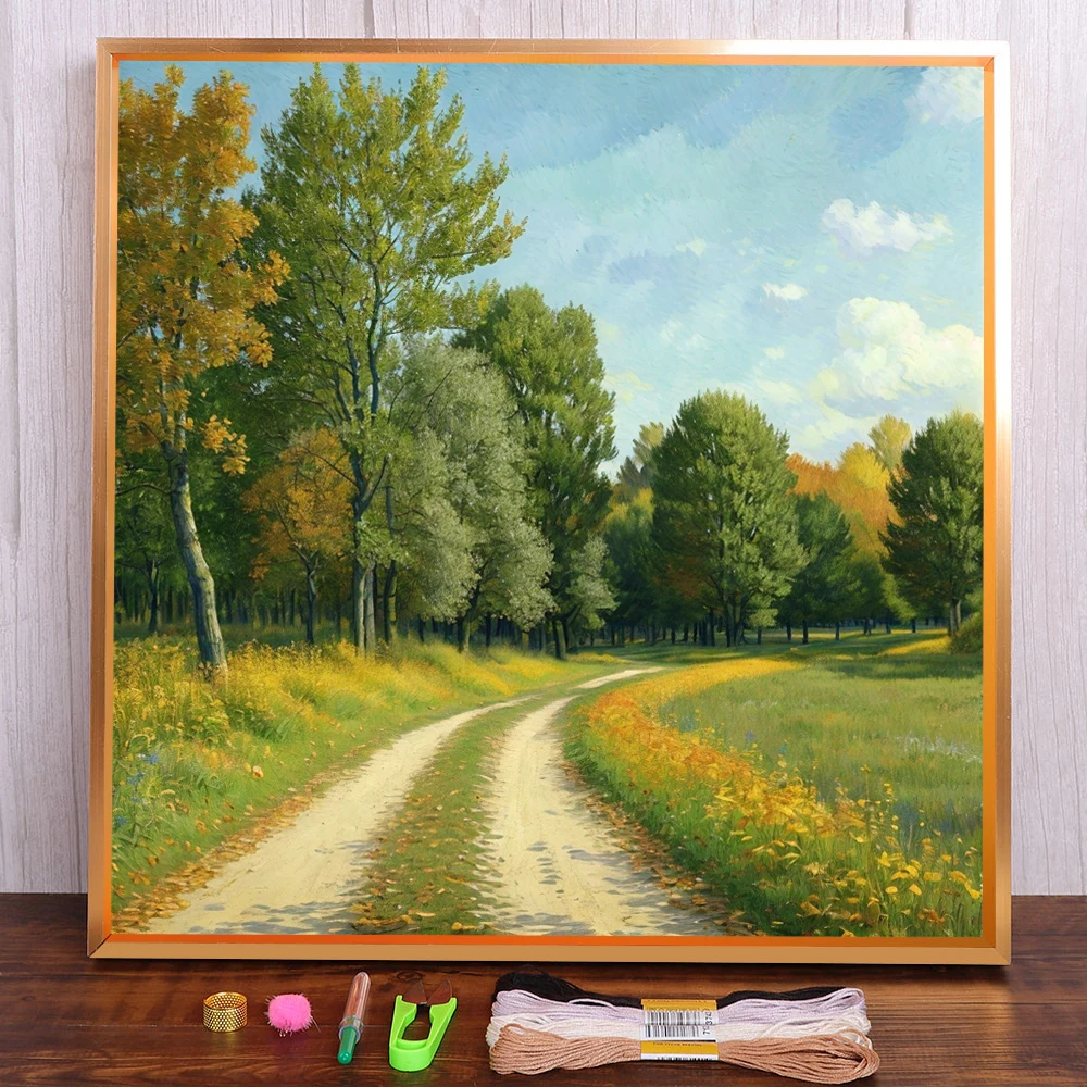 Landscape Forest Printed Canvas Cross-Stitch Embroidery Complete Kit Painting Handmade Craft Handiwork Gift Package For Adults
Landscape Forest Printed Canvas Cross-Stitch Embroidery Complete Kit Painting Handmade Craft Handiwork Gift Package For Adults