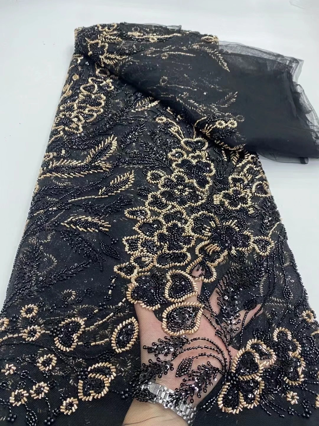 African Nigerian Sequins Embroidery Tulle Lace Fabric High Quality Beads Stone Prom Dresses Sewing Guipure 5 Yards DP0349 2025
African Nigerian Sequins Embroidery Tulle Lace Fabric High Quality Beads Stone Prom Dresses Sewing Guipure 5 Yards DP0349 2025