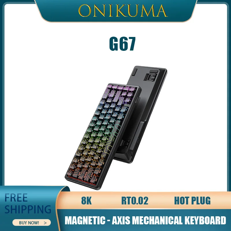 Onikuma Magnetic Axis Mechanical Keyboard8k Rt0.02 Customization 67-Key Rgb Hot Swap E-Sports Game Keyboard Fast Response Gift
Onikuma Magnetic Axis Mechanical Keyboard8k Rt0.02 Customization 67-Key Rgb Hot Swap E-Sports Game Keyboard Fast Response Gift