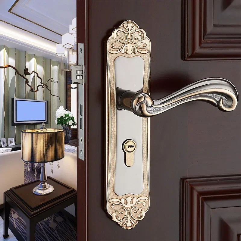 New European style interior door lock modern minimalist bedroom solid wood door lock bearing mute room door handle lock
New European style interior door lock modern minimalist bedroom solid wood door lock bearing mute room door handle lock