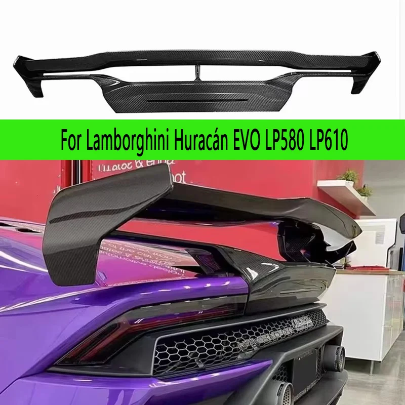 For Lamborghini Huracán EVO LP580 LP610 carbon fiber Tail fins Rear Spoiler Guide Wing Rear Wing Upgrade Auto parts body kit
For Lamborghini Huracán EVO LP580 LP610 carbon fiber Tail fins Rear Spoiler Guide Wing Rear Wing Upgrade Auto parts body kit