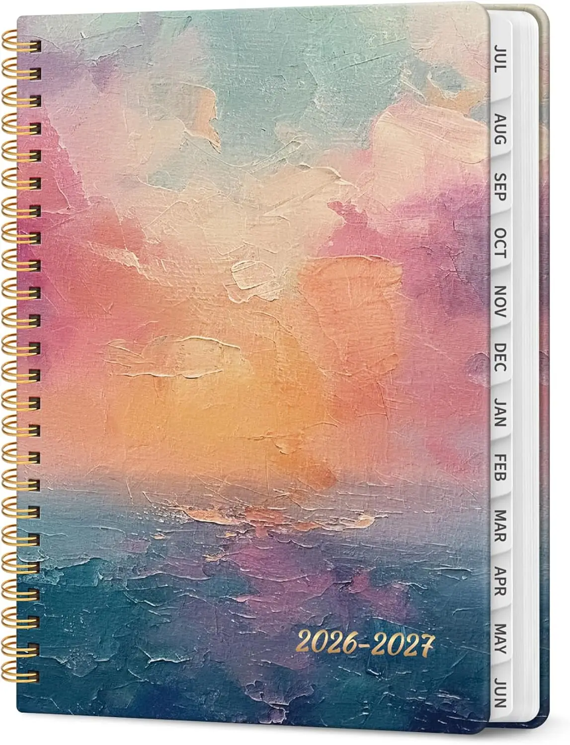 2026-2027 Academic Planner, Weekly & Monthly, A5 Spiral, Sunset Design
2026-2027 Academic Planner, Weekly & Monthly, A5 Spiral, Sunset Design