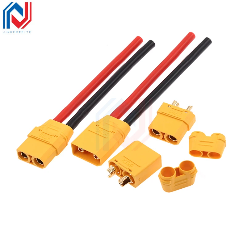 Xt90 Male and Female Connector Aircraft Model Lithium Battery Connector Xt90s Electrical Adjustment Gold-Plated Cable Plug
Xt90 Male and Female Connector Aircraft Model Lithium Battery Connector Xt90s Electrical Adjustment Gold-Plated Cable Plug