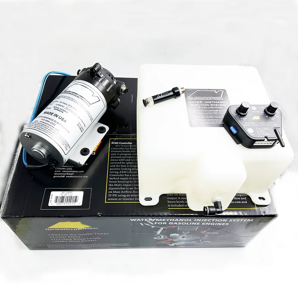 1 set for AEM 30-3300 Electronic V2 Water/Methanol Injection Kit 1 gallon tank with fluid map sensor, made in the USA + warranty
1 set for AEM 30-3300 Electronic V2 Water/Methanol Injection Kit 1 gallon tank with fluid map sensor, made in the USA + warranty