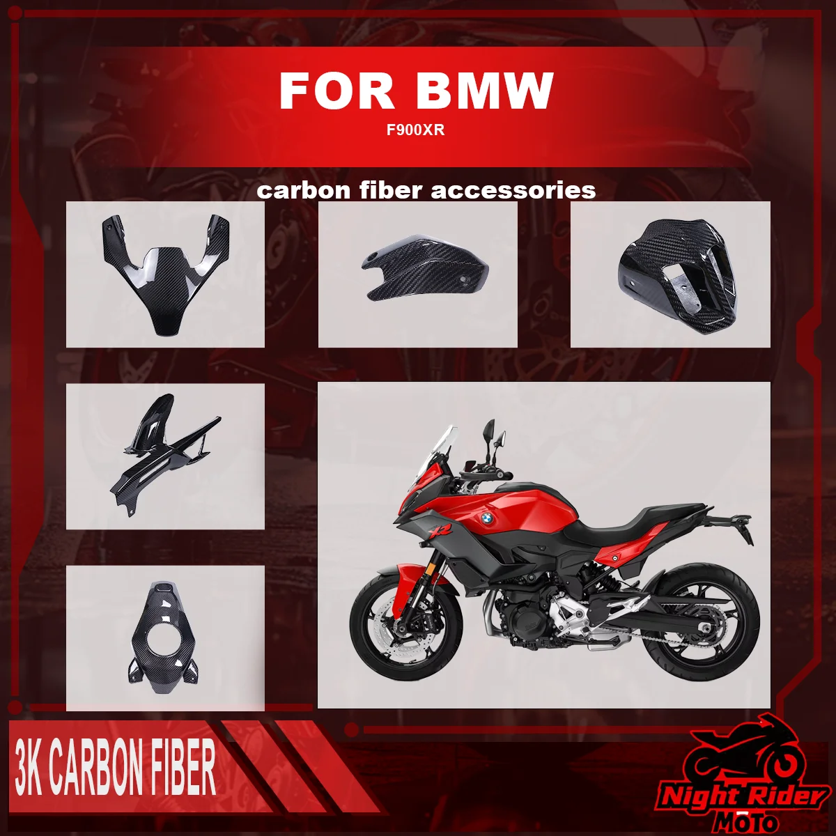 3K Pure Dry Carbon Fiber For BMW F900XR Motorcycle Exhaust Tip Guard Rear Fender Cover Front Fairings Kit Windshield Lower Cover
3K Pure Dry Carbon Fiber For BMW F900XR Motorcycle Exhaust Tip Guard Rear Fender Cover Front Fairings Kit Windshield Lower Cover
