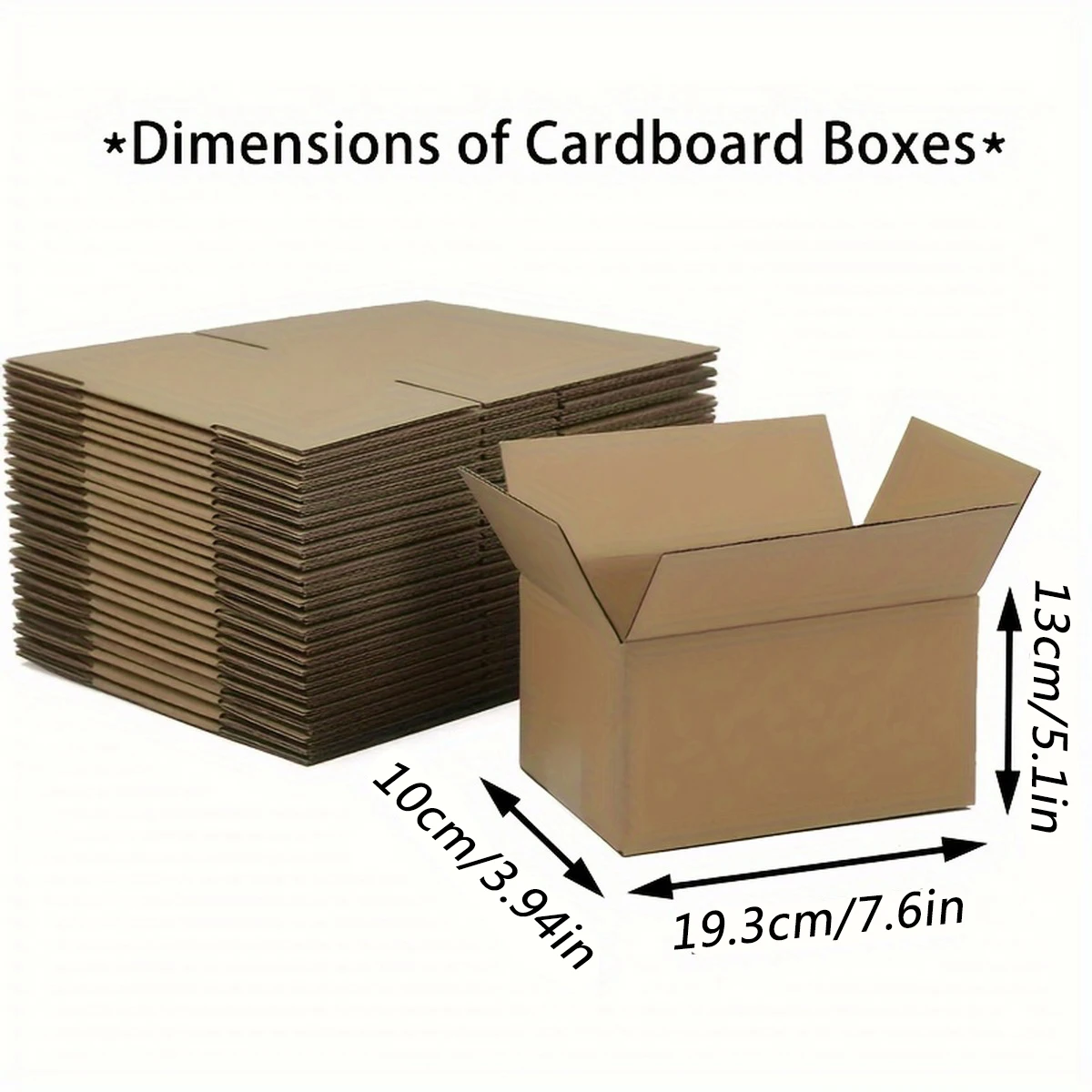 Mailing Shipping Boxes, 7.6x3.94x5.1inches, Brown Corrugated Cardboard Mailer Box With Lids, Single Wall, 32Lb/sq inch,
Mailing Shipping Boxes, 7.6x3.94x5.1inches, Brown Corrugated Cardboard Mailer Box With Lids, Single Wall, 32Lb/sq inch,