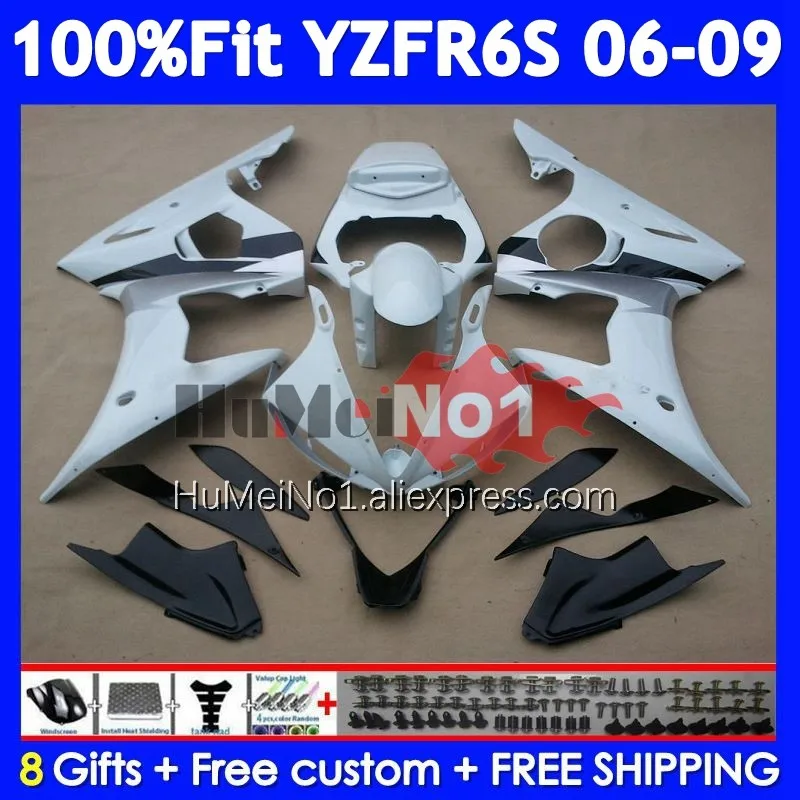 Комплект OEM для YAMAHA YZF R6 S YZF R6S 06-09 362No.68 YZF-R6S YZFR6S 2006 2007 2008 06 07 08 09 инъекция Блестящий Белый обтекатель
Комплект OEM для YAMAHA YZF R6 S YZF R6S 06-09 362No.68 YZF-R6S YZFR6S 2006 2007 2008 06 07 08 09 инъекция Блестящий Белый обтекатель