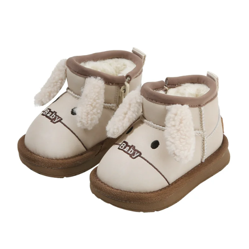 Winter Baby Snow Boots Leather Cute Rabbit Warm Fur Waterproof Shoes for Toddler Kids Fashion Little Girls Boys Warm Boots 16-26
Winter Baby Snow Boots Leather Cute Rabbit Warm Fur Waterproof Shoes for Toddler Kids Fashion Little Girls Boys Warm Boots 16-26