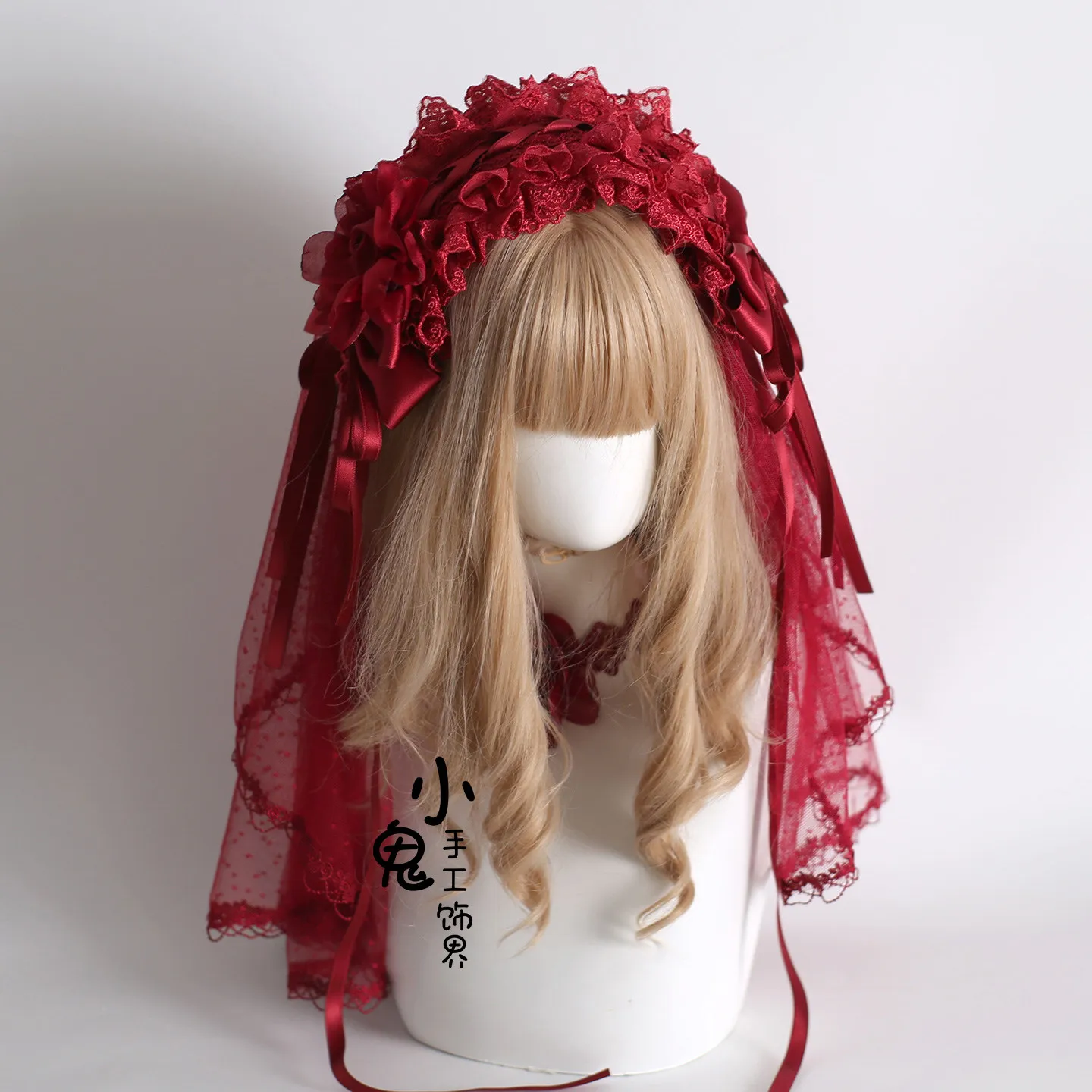 Gorgeous Veil Original Lamp Shadow Red Lolita Hair Accessories Hairpin Flower Ball Bow Lace Dark Red Headband Headband
Gorgeous Veil Original Lamp Shadow Red Lolita Hair Accessories Hairpin Flower Ball Bow Lace Dark Red Headband Headband