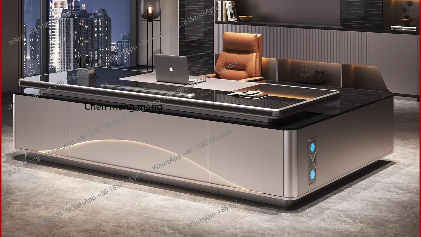 Light luxury high-end boss desk office general manager, computer desk president desk
Light luxury high-end boss desk office general manager, computer desk president desk