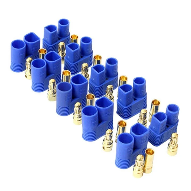 5 Pairs EC5 Connector Plugs Bullet Banana Plug Female Male for RC ESC RC Quadcopter FPV Racing Drone Lipo Battery DIY Parts
5 Pairs EC5 Connector Plugs Bullet Banana Plug Female Male for RC ESC RC Quadcopter FPV Racing Drone Lipo Battery DIY Parts