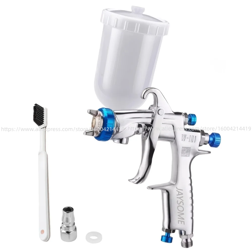 Japan Quality W101 HVLP Gravity Spray Gun W-101 Paint spray Gun 400CC 0.8/1.0/1.3/1.5/1.8mm Car Furniture Automotive Paint Gun
Japan Quality W101 HVLP Gravity Spray Gun W-101 Paint spray Gun 400CC 0.8/1.0/1.3/1.5/1.8mm Car Furniture Automotive Paint Gun