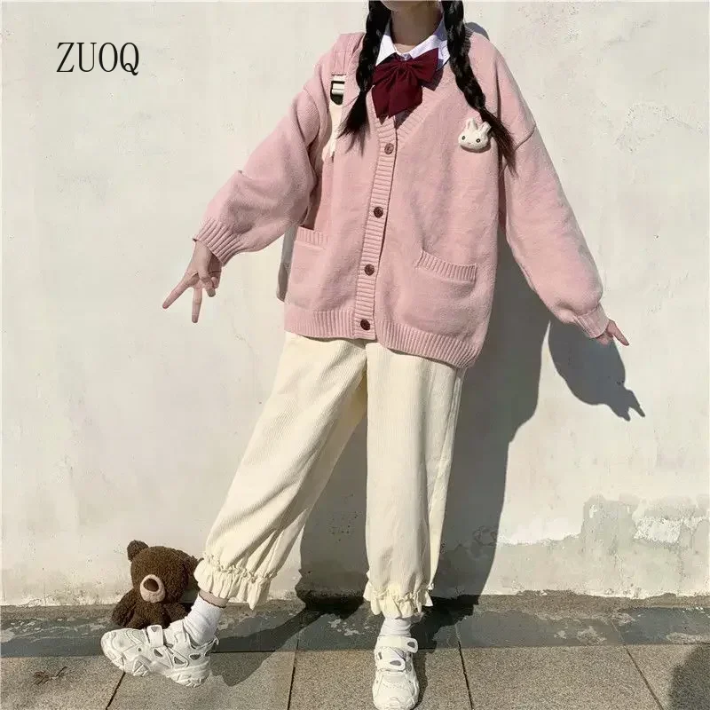 New Women Pants Japanese Style Corduroy Loose Casual Student Straight Bloomers Pink Sweet Cute Woman Trousers
New Women Pants Japanese Style Corduroy Loose Casual Student Straight Bloomers Pink Sweet Cute Woman Trousers
