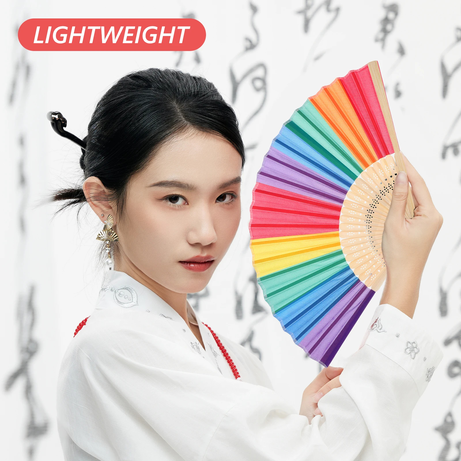 Rainbow Folding Fan Colorful Portable Fans LGBTQ Pride Wedding Birthday Decor Lightweight Plastic Gifts
Rainbow Folding Fan Colorful Portable Fans LGBTQ Pride Wedding Birthday Decor Lightweight Plastic Gifts