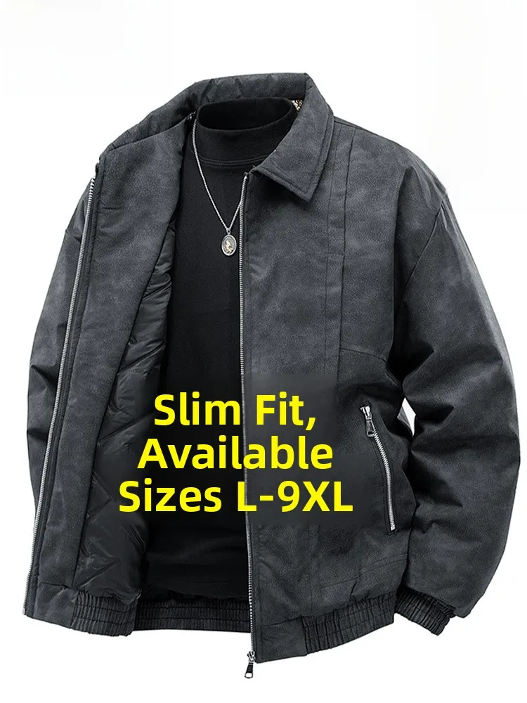 MoChao Men's Trendy Large Size Cotton Jaet Winter New Sle Motorcycle Leather Jaet Thiened Casual Warm Cotton Coat
MoChao Men's Trendy Large Size Cotton Jaet Winter New Sle Motorcycle Leather Jaet Thiened Casual Warm Cotton Coat