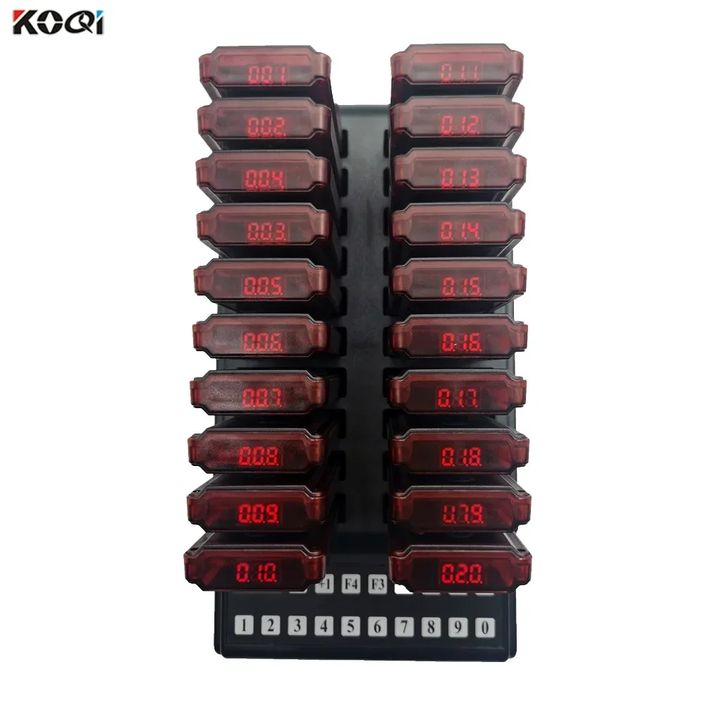 Wireless Restaurant Paging System Wireless Queuing Pager System Waiter Call Guest Pager Service